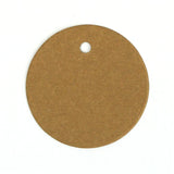 Circle Gift Tags 20Pk - 400g Hairy Manilla by eco-craft - made in the UK