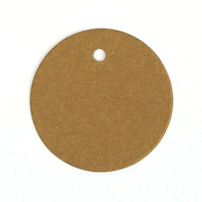 Circle Gift Tags 20Pk - 400g Hairy Manilla by eco-craft - made in the UK