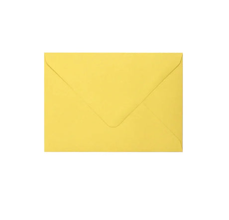 C6 Recycled Envelope Citron by eco-craft - made in the UK