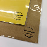 Made From Compostable 25mm Clear Printed Sticker by eco-craft - made in the UK