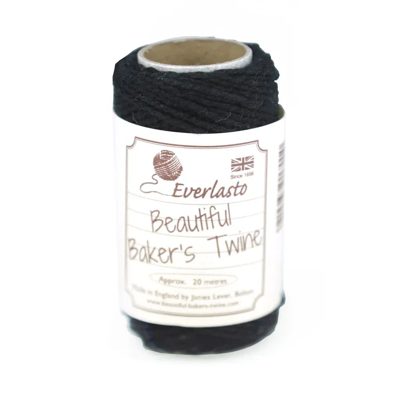 Cotton Twine - Black by eco-craft - made in the UK