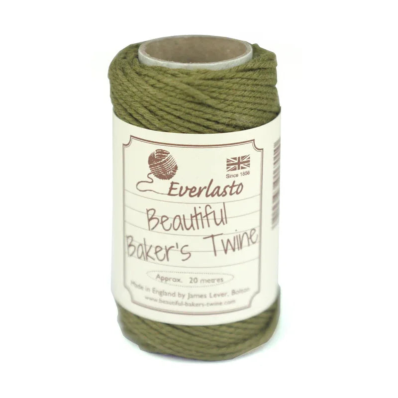 Cotton Twine - Olive by eco-craft - made in the UK