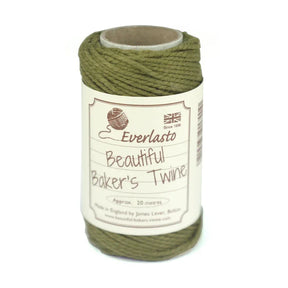 Cotton Twine - Olive by eco-craft - made in the UK
