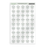 Made From Compostable 25mm Clear Printed Sticker by eco-craft - made in the UK