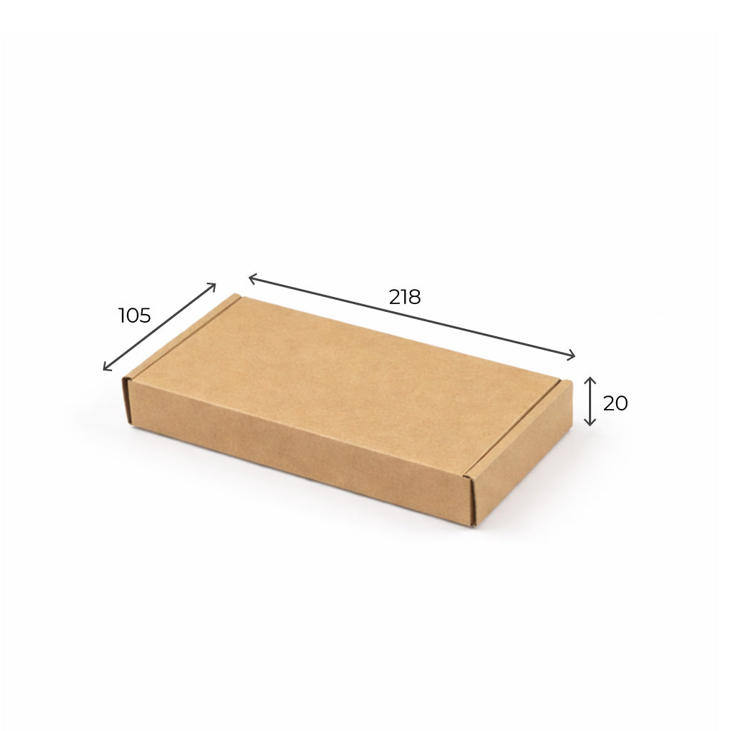 218x105x20mm (DL) PIP Large Letter Postal Box - Brown
