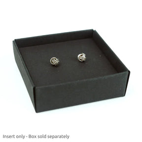 Earring Insert for 50 x 50mm box 10Pk - Black by eco-craft - made in the UK
