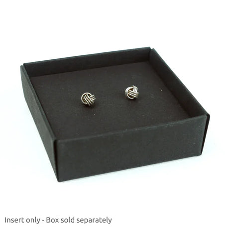 Earring Insert for 50 x 50mm box 10Pk - Black by eco-craft - made in the UK