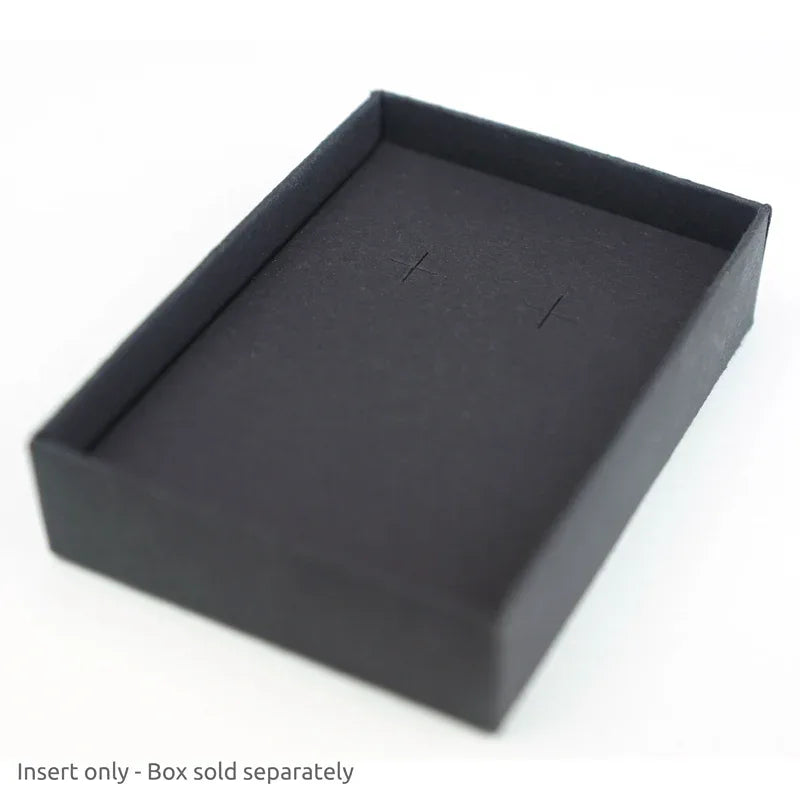 Earring Insert for 50 x 70mm box 10Pk - Black by eco-craft - made in the UK