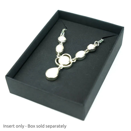 Necklace Insert for 50 x 70mm box 10Pk - Black by eco-craft - made in the UK