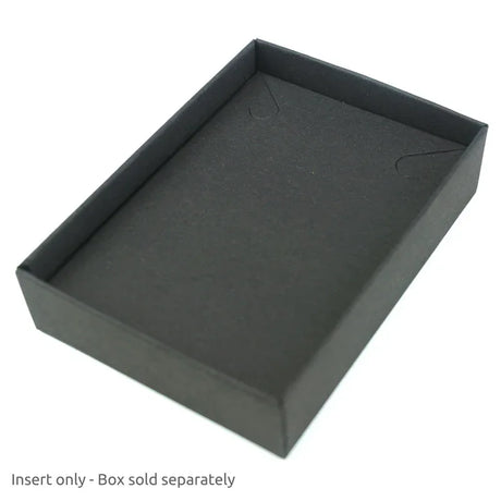 Necklace Insert for 50 x 70mm box 10Pk - Black by eco-craft - made in the UK
