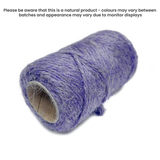 Jute Twine - English Lavender by eco-craft - made in the UK