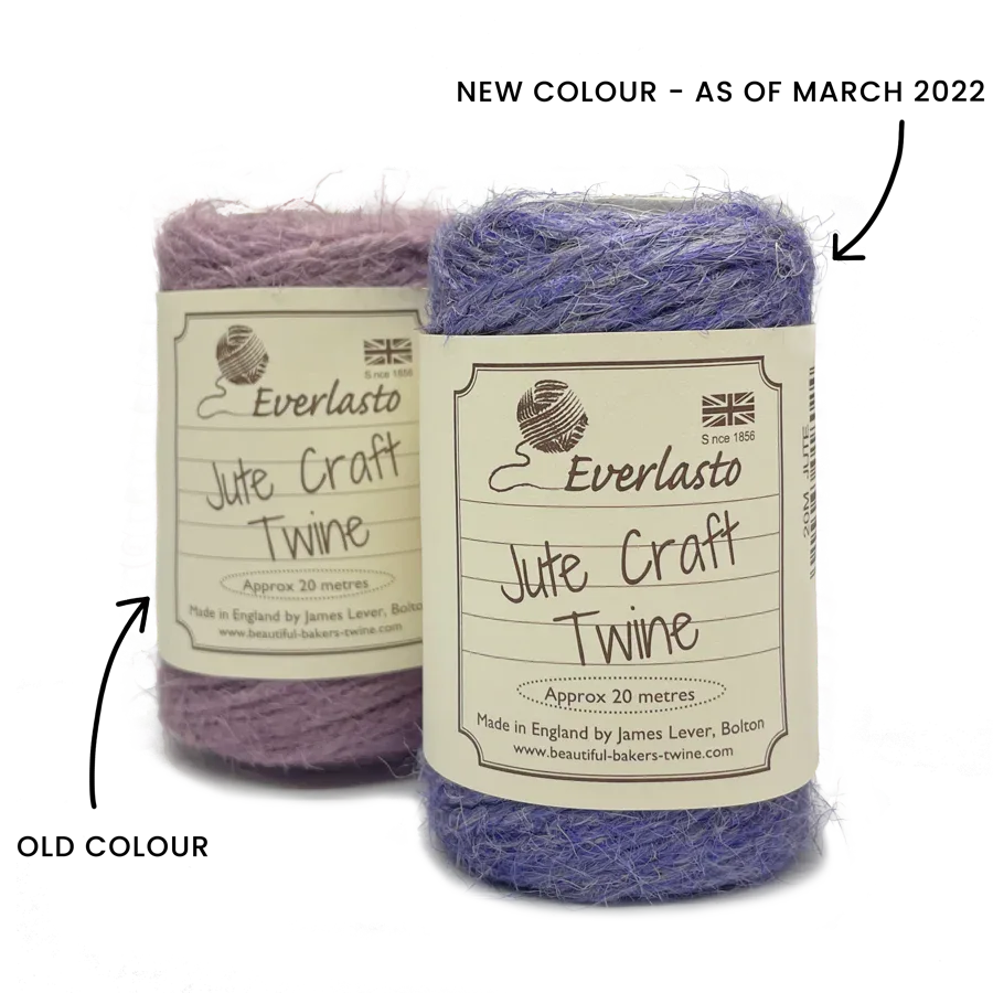 Jute Twine - English Lavender by eco-craft - made in the UK