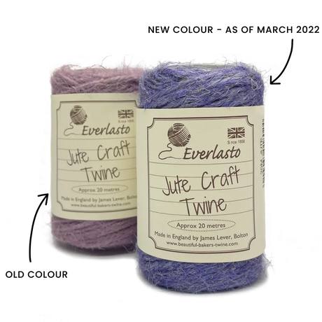 Jute Twine - English Lavender by eco-craft - made in the UK