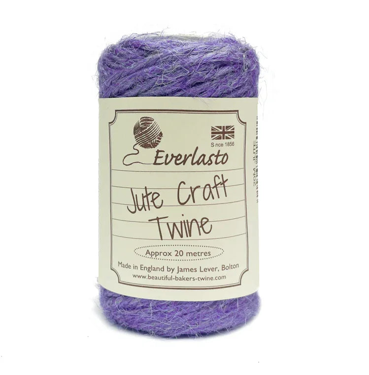 Jute Twine - English Lavender by eco-craft - made in the UK