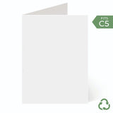 A5 / C5 (148x210mm) Card Blanks - White by eco-craft - made in the UK