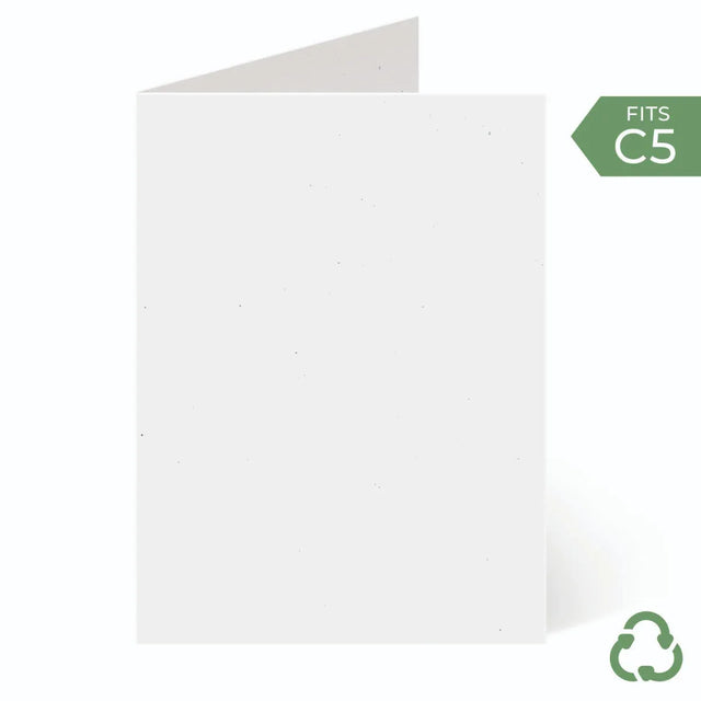 A5 / C5 (148x210mm) Card Blanks - White by eco-craft - made in the UK