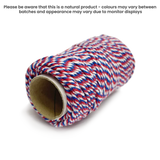 Cotton Twine Tri-Colour - Bunting by eco-craft - made in the UK
