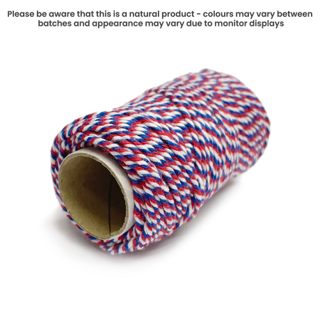 Cotton Twine Tri-Colour - Bunting by eco-craft - made in the UK