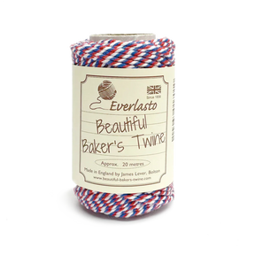 Cotton Twine Tri-Colour - Bunting by eco-craft - made in the UK