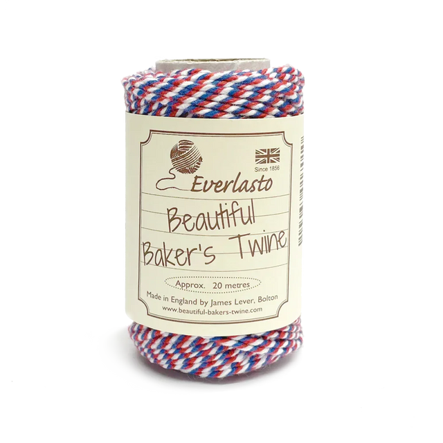 Cotton Twine Tri-Colour - Bunting by eco-craft - made in the UK
