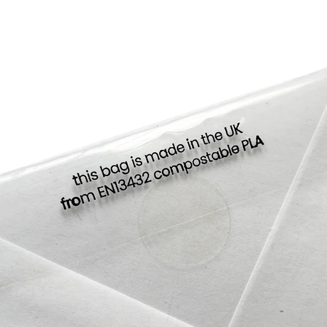 167x230mm (C5) Plain Lip Compostable Bag by eco-craft - made in the UK