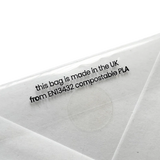 167x230mm (C5) Plain Lip Compostable Bag by eco-craft - made in the UK