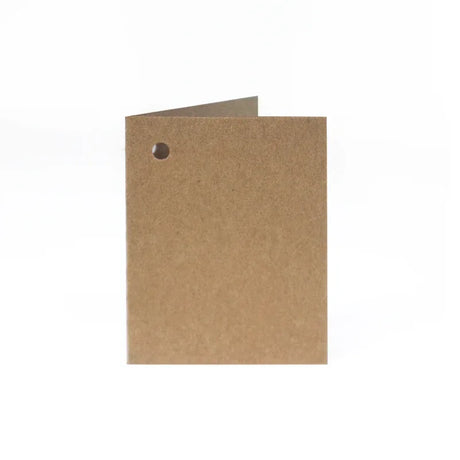 Folded Gift Tags 10Pk-HairyManilla by eco-craft - made in the UK