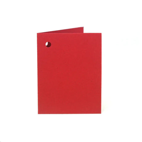 Folded Gift Tags 10Pk-Scarlet by eco-craft - made in the UK