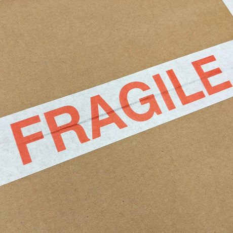 Self Adhesive Paper Fragile Tape (50mm) by eco-craft - made in the UK