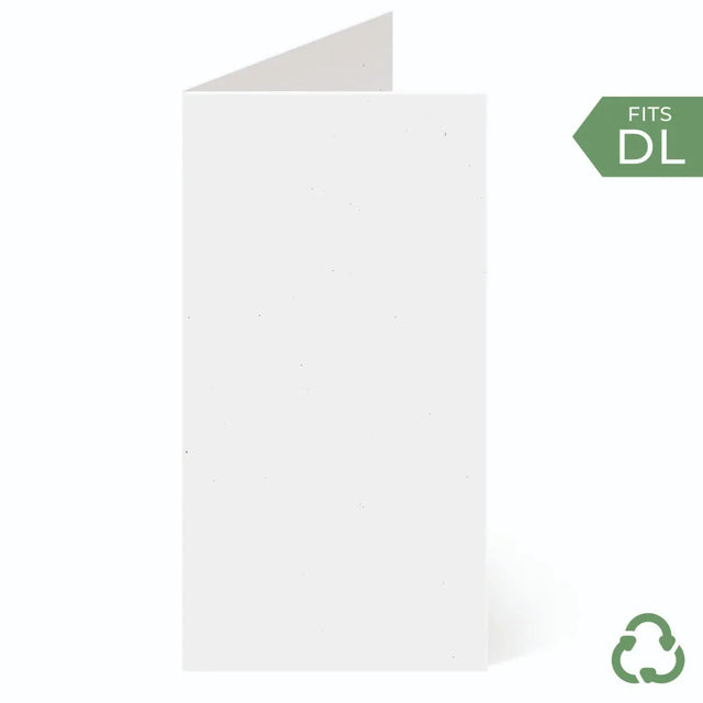 99x210mm Card Blanks - White by eco-craft - made in the UK