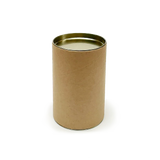 120mm x 76mm Packaging Tube - Gold Ends Caps by eco-craft - made in the UK