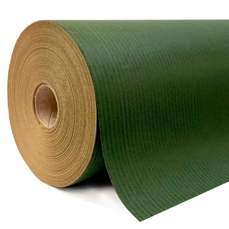 500mm x 120m Dark Green Paper Roll by eco-craft - made in the UK