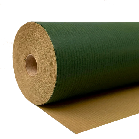 500mm x 120m Dark Green Paper Roll by eco-craft - made in the UK
