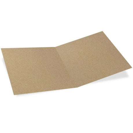 140x140mm Square Card Blanks - Hairy Manilla (Kraft Brown) by eco-craft - made in the UK