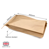 Heavy Duty Postal Sack - Large (600x320x90mm) by eco-craft - made in the UK