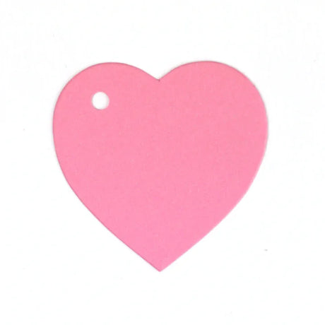 Heart Shaped Gift Tags 20Pk - RosePink by eco-craft - made in the UK