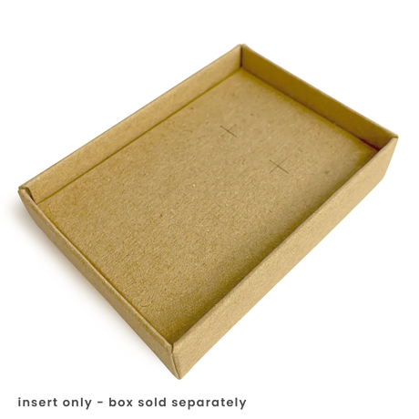 Earring Insert for 50 x 70mm box 10Pk - Hairy Manilla by eco-craft - made in the UK