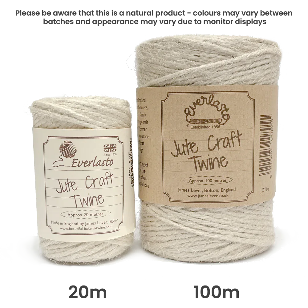 Jute Twine - Almond by eco-craft - made in the UK