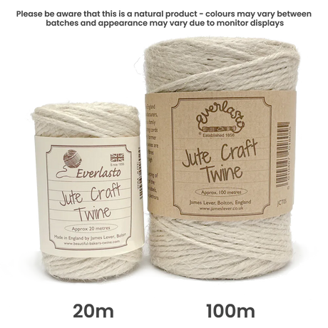 Jute Twine - Almond by eco-craft - made in the UK