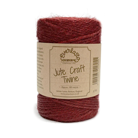 Jute Twine - King Crimson by eco-craft - made in the UK