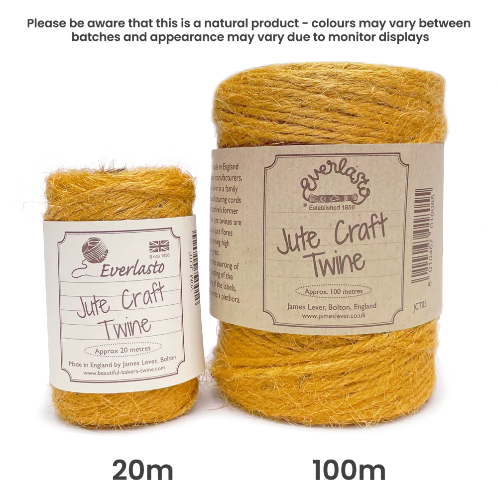 Jute Twine - Olde Gold by eco-craft - made in the UK