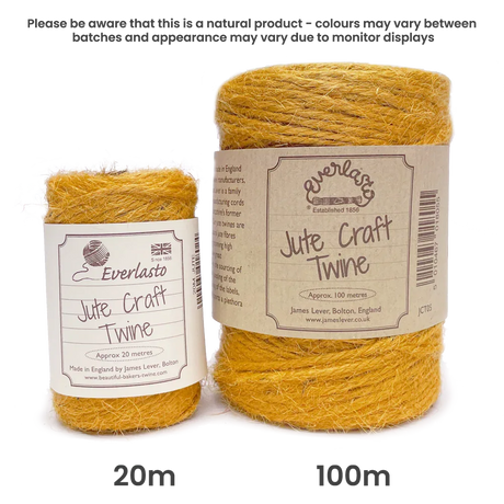 Jute Twine - Olde Gold by eco-craft - made in the UK