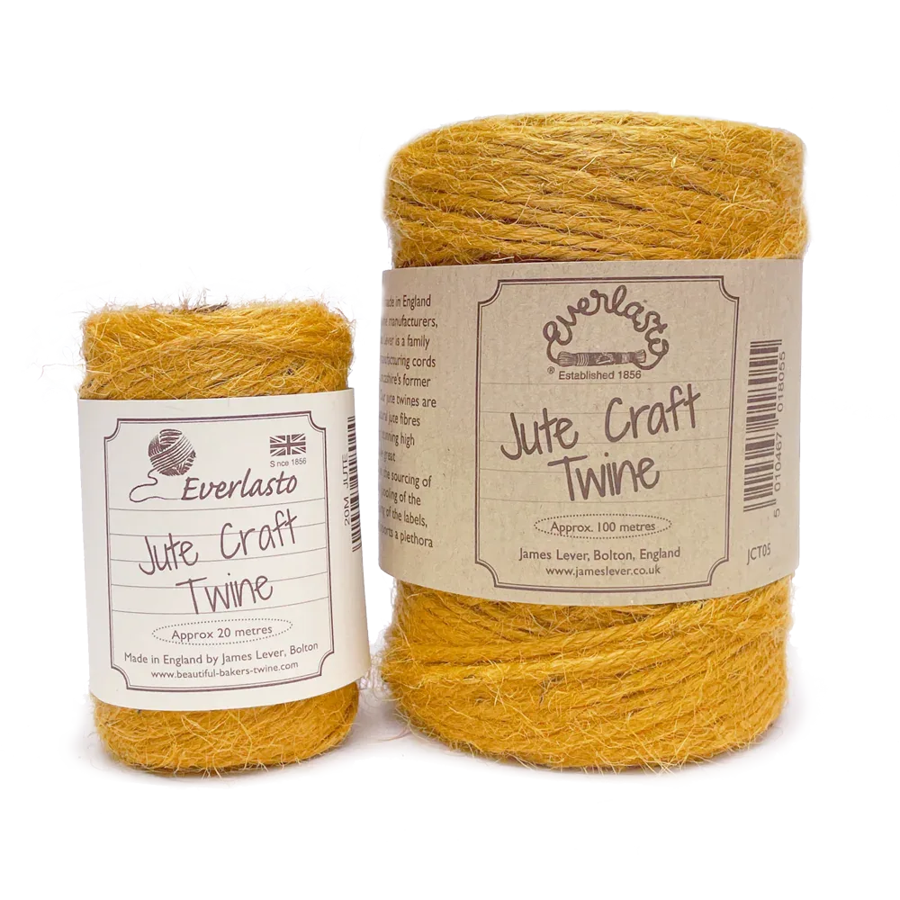 Jute Twine - Olde Gold by eco-craft - made in the UK