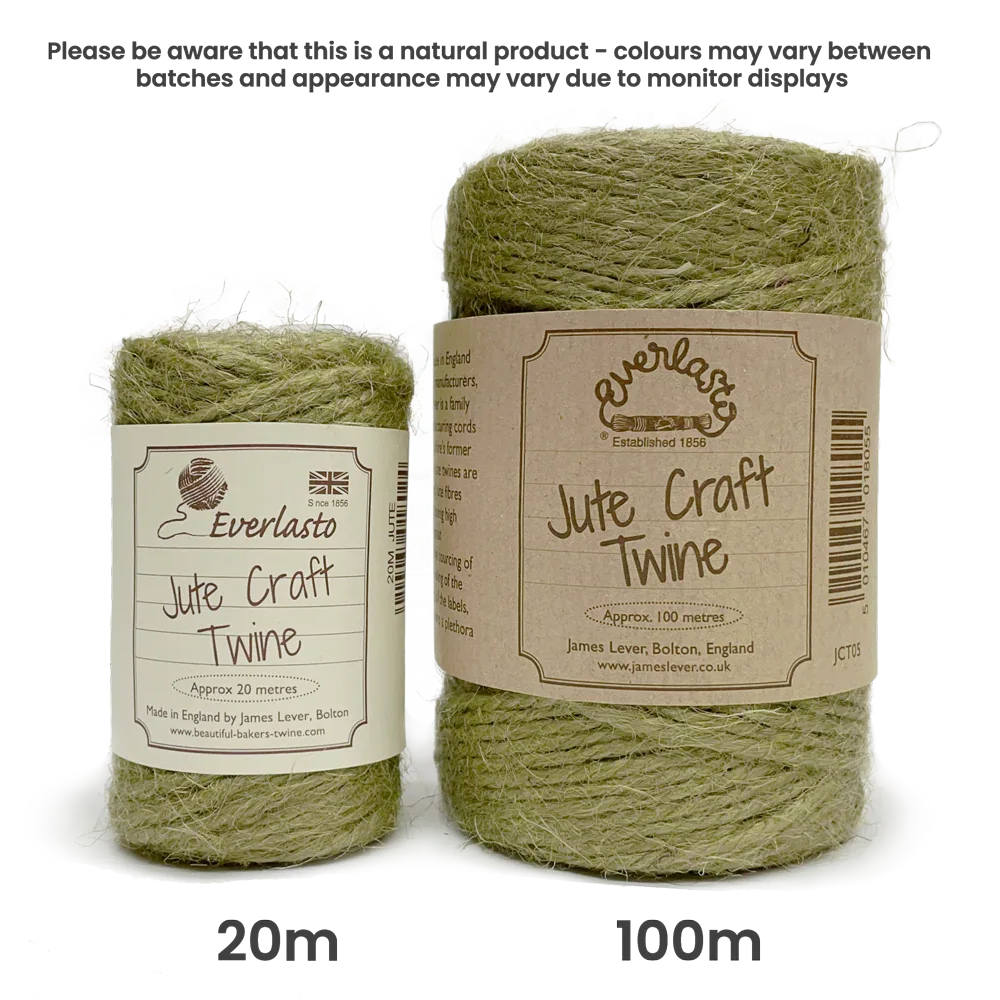 Jute Twine - Olive Green by eco-craft - made in the UK