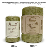 Jute Twine - Olive Green by eco-craft - made in the UK