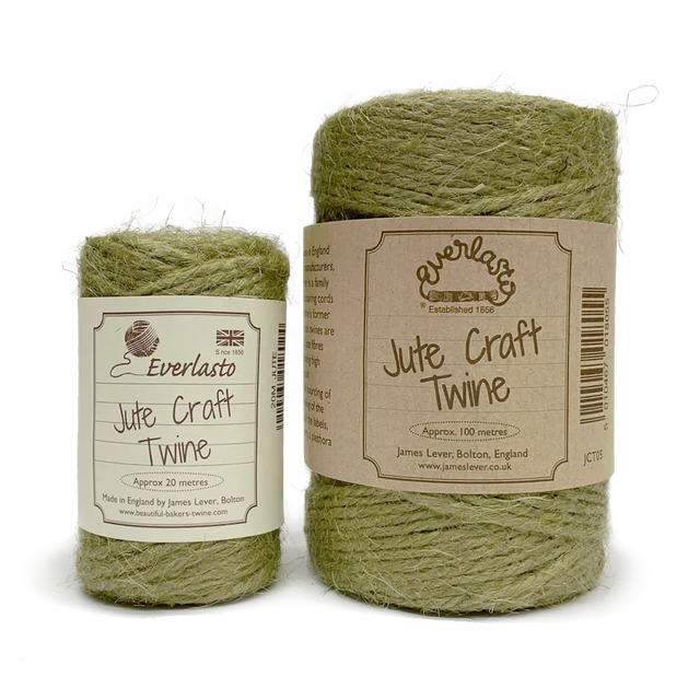 Jute Twine - Olive Green by eco-craft - made in the UK