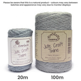 Jute Twine - Silver Fleece by eco-craft - made in the UK