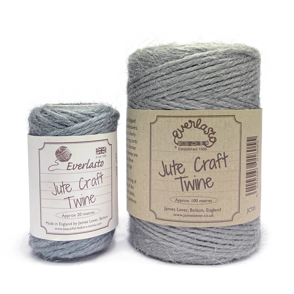 Jute Twine - Silver Fleece by eco-craft - made in the UK