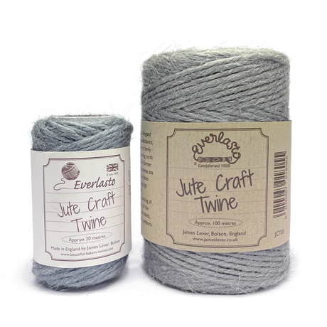 Jute Twine - Silver Fleece by eco-craft - made in the UK