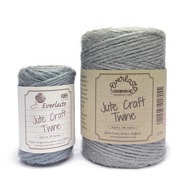 Jute Twine - Silver Fleece by eco-craft - made in the UK